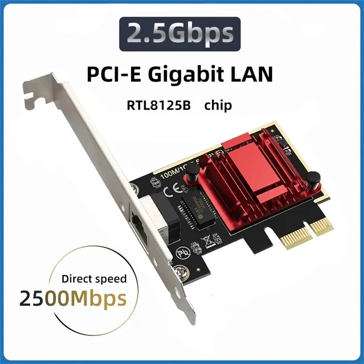 Carte réseau informatique de jeu TXA092 2.5G Gigabit Ethernet Adapter Prend en charge ROS, Esxi, démarrage PXE