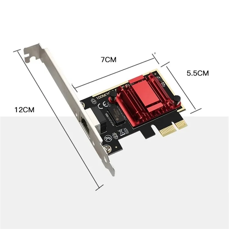 Carte réseau informatique de jeu TXA092 2.5G Gigabit Ethernet Adapter Prend en charge ROS, Esxi, démarrage PXE