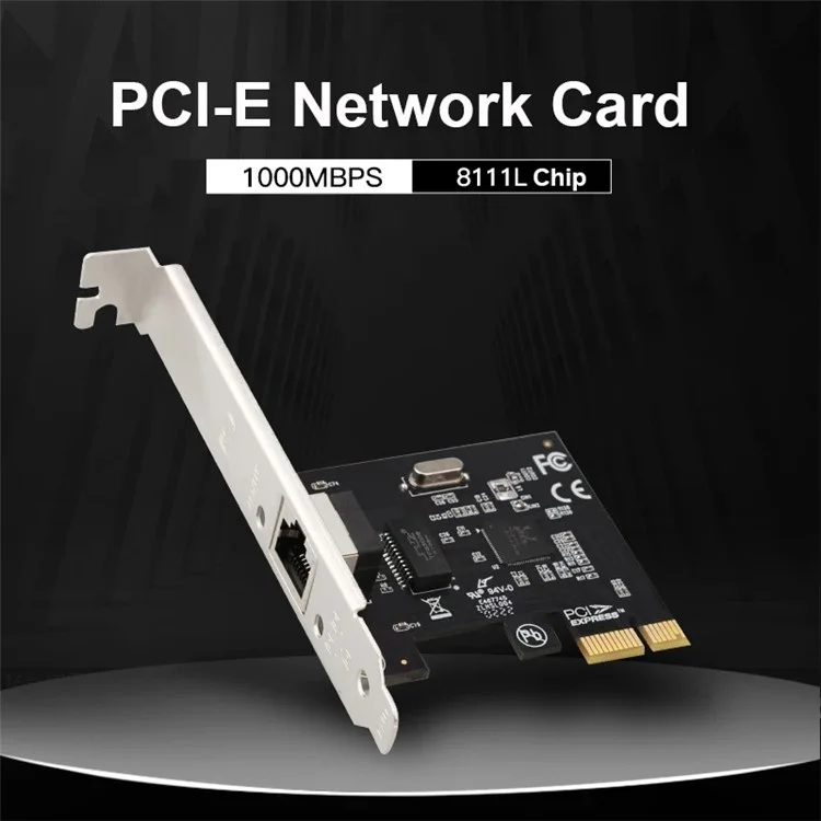 Сетевая карта PCI-E Gigabit TXA196 с однопортовым чипом Realtek RTL8111L