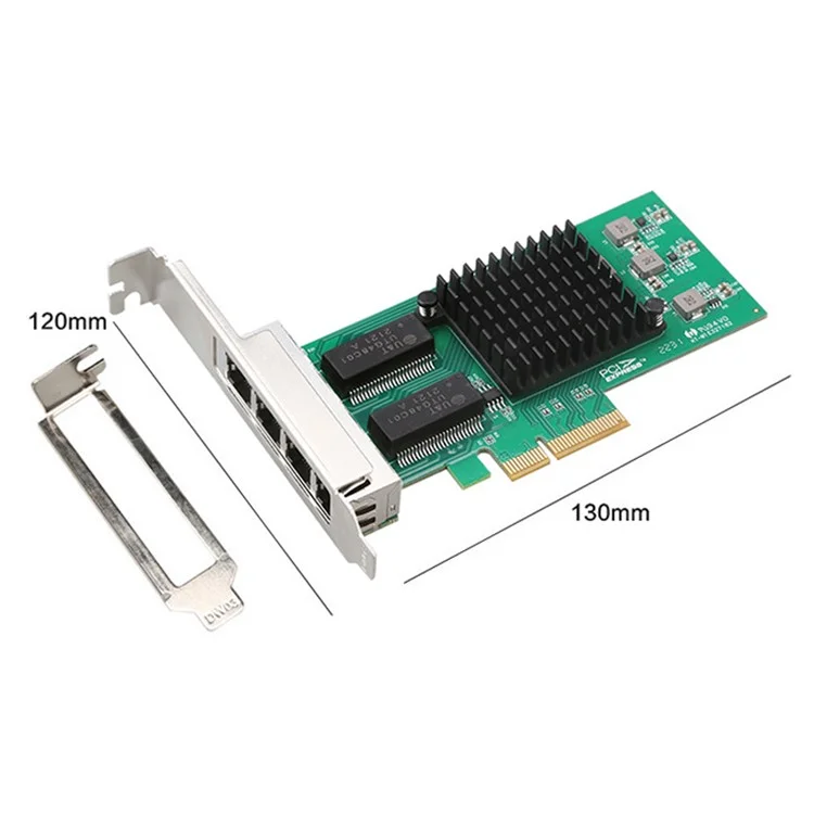 TXA034 PCI-E 4X 1G 4-Port Gigabit Ethernet Adapter Network Card I350-T4 PCI Express Network Tool