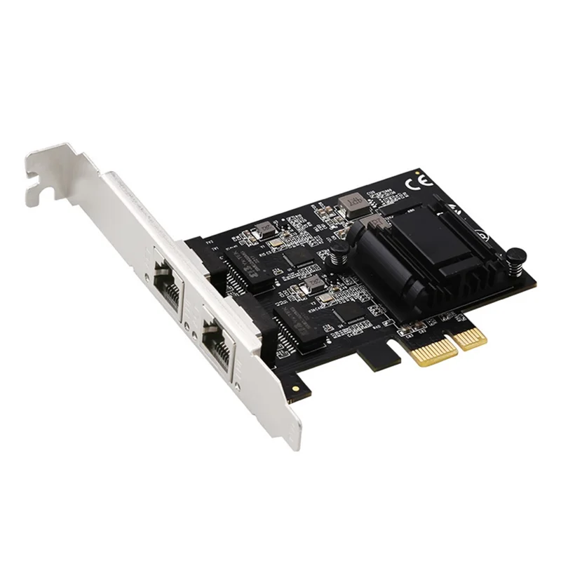 TXA192 Desktop PC Dual RJ45 Port 2500Mbps Network Card PCI-E X1 2.5G Network Card, Support ROS Esxi