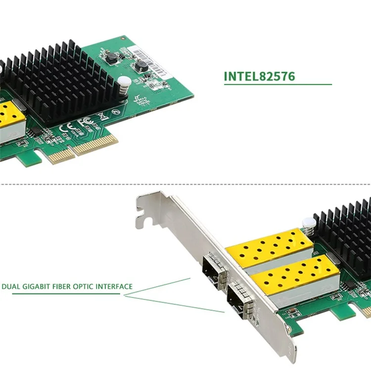 TXA067 1G PCI-E 4X 82576 Network Card Desktop Computer Gigabit Ethernet Adapter for Server