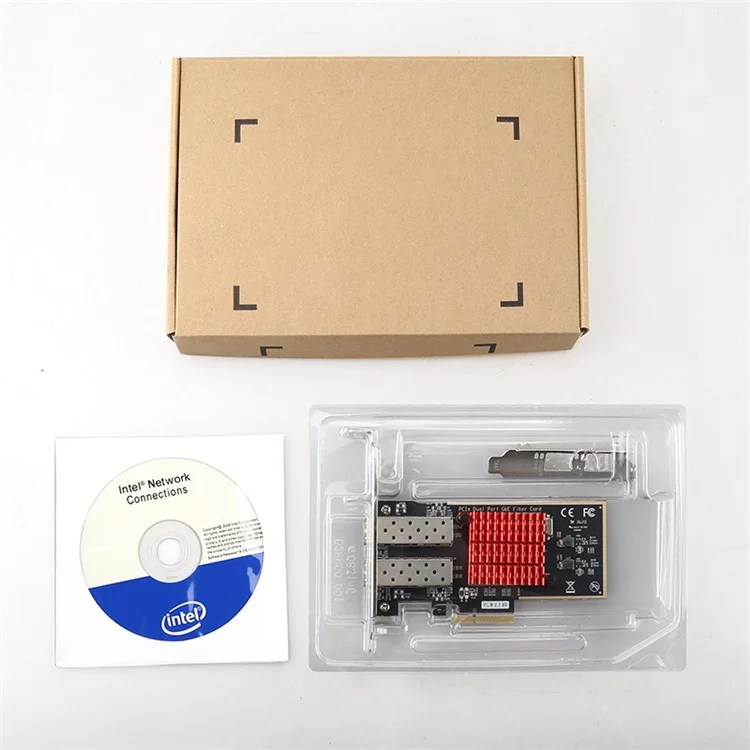 TXA027 Intel 350 Chip Pcie 4X 1G Dual Port Fiber Server Network Card for Desktop PC