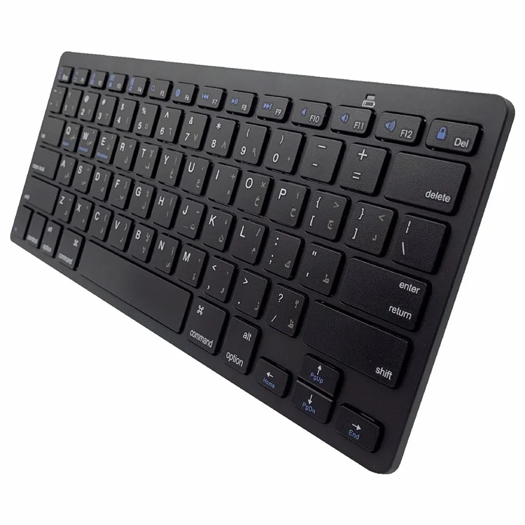 [Persische Version] X5 78-Key Ultradünne Wireless Bluetooth-Tastatur Kein Treiber Für IPad IPhone - Schwarz