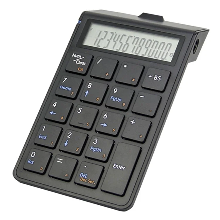 SUNREED SKB886S Bluetooth 4.0 Numeric Keypad LCD Display Wireless  19-Keys Desktop Calculator for Laptop Computer - Black