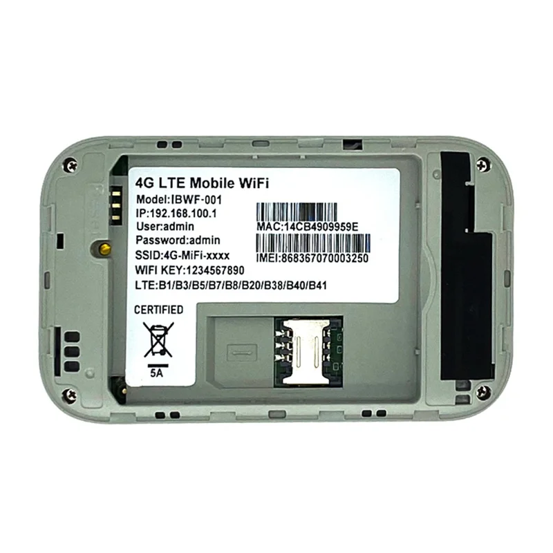 MF688 4G LTE Mobile WiFi Pocket Router 150Mbps Portable Wireless Hotspot with SIM Card Slot - Asian Version / Color Screen