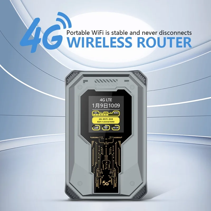 A50 4G Portable WiFi Router with SIM Card Slot Qualcomm Chipset MiFi Wireless Mobile Hotspot - Eurasian Version