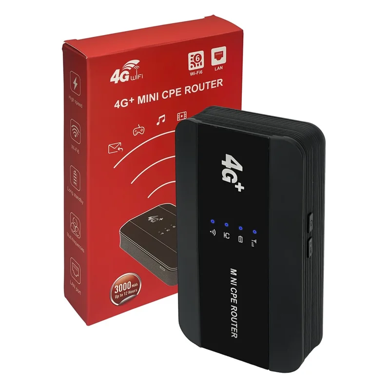 M10-EW WiFi 6 Portable Wireless Router 150Mbps 4G LTE CPE Router Modem with Ethernet Port