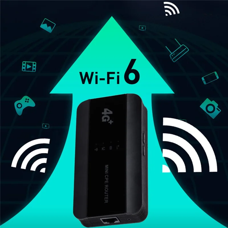 M10-EW WiFi 6 Portable Wireless Router 150Mbps 4G LTE CPE Router Modem with Ethernet Port
