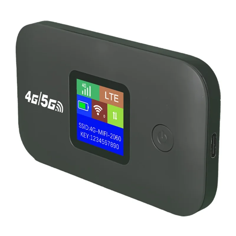 A8 4G Mobile WiFi Router 150 Mbps Portable Wireless Hotspot MiFi Modem with LCD Display - Black