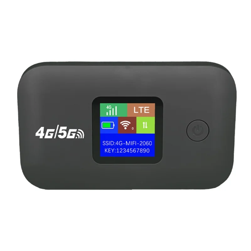 A8 4G Mobile WiFi Router 150 Mbps Portable Wireless Hotspot MiFi Modem with LCD Display - Black