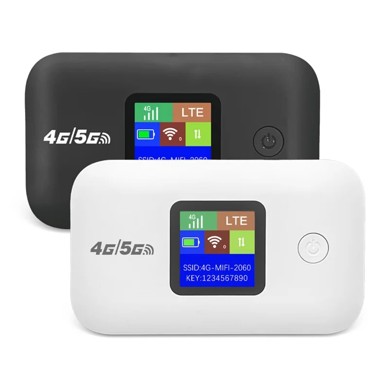 A8 4G Mobile WiFi Router 150 Mbps Portable Wireless Hotspot MiFi Modem with LCD Display - Black