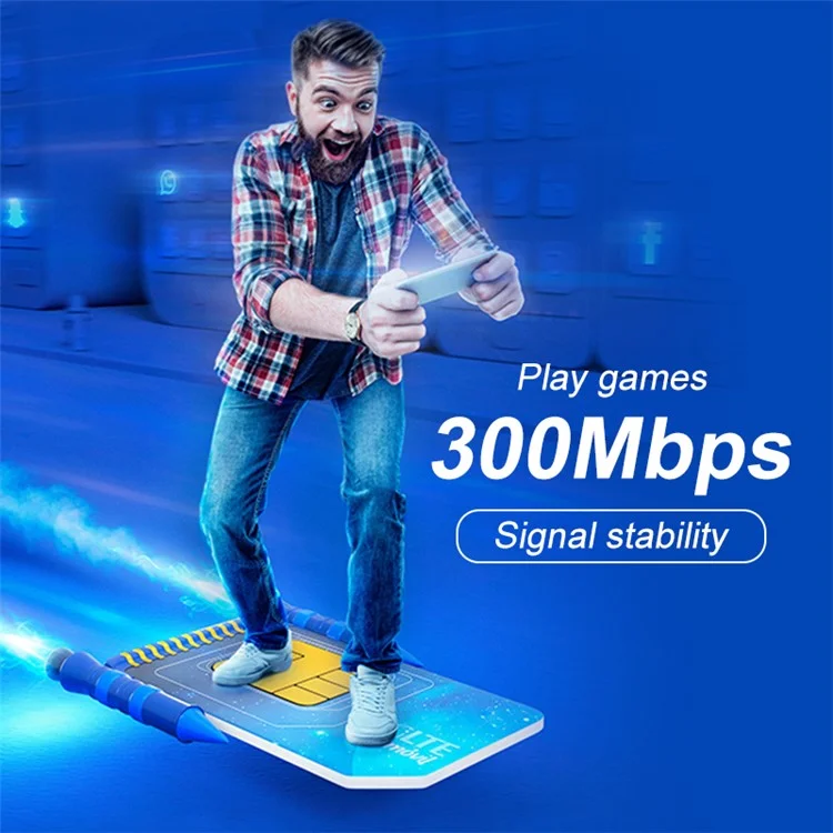 Routeur Sans Fil EDUP AZ800 300M / Carte SIM Dual Mode WiFi Industrial Grade 4G Router - Bouchon ue