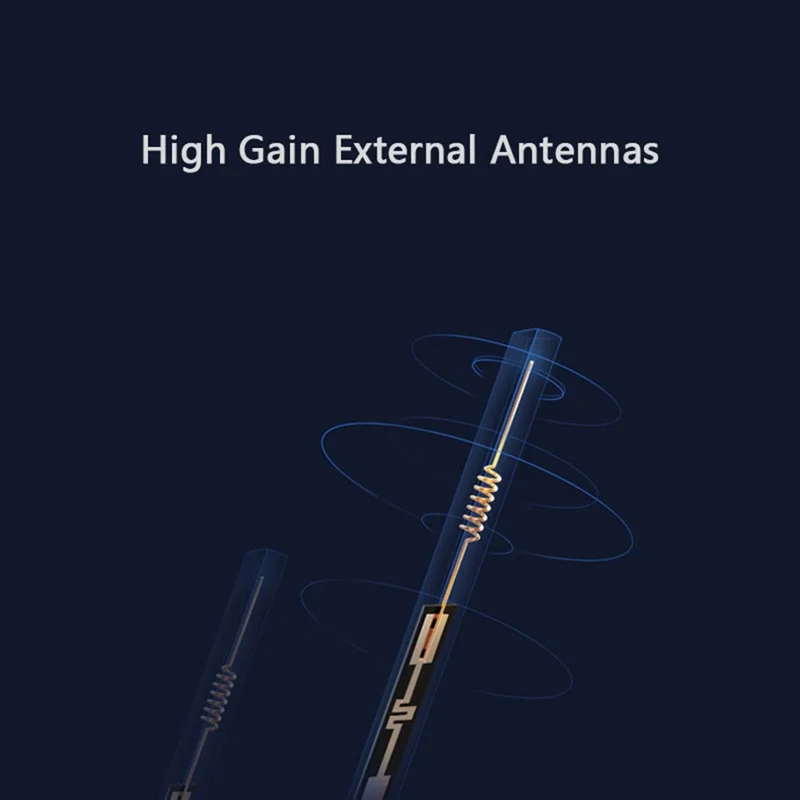 WAVLINK WS-WN532A3-B AC1200M Wireless Routers WPA2-PSK 300Mbps Dual Band Wireless Repeater with 4 Antennas - EU Plug