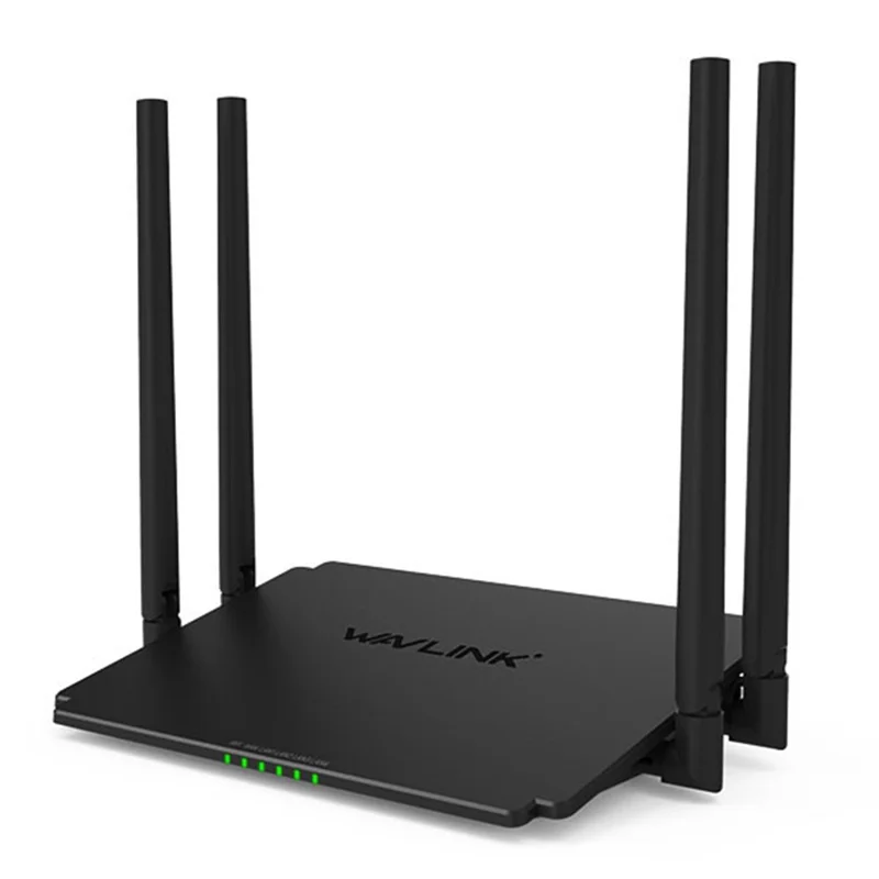 WAVLINK WS-WN532A3-B AC1200M Wireless Routers WPA2-PSK 300Mbps Dual Band Wireless Repeater with 4 Antennas - EU Plug