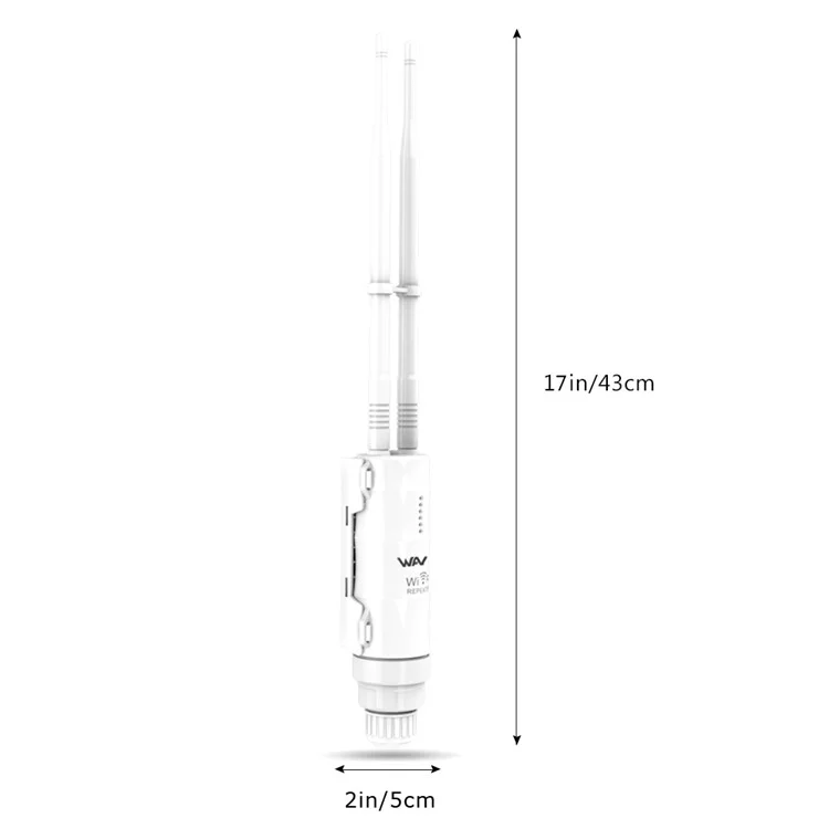 WAVLINK WN570HN2 300Mbps High Power Outdoor Router with PoE Powered WAN / LAN Ports Weatherproof / AP / Repeater Mode - AU Plug