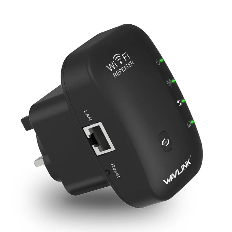 WAVLINK WN560N2 WPS Protection Amplifier WiFi Repeater 2.4G N300 WiFi Extension Repeater with 3dBi Internal Antenna - UK Plug