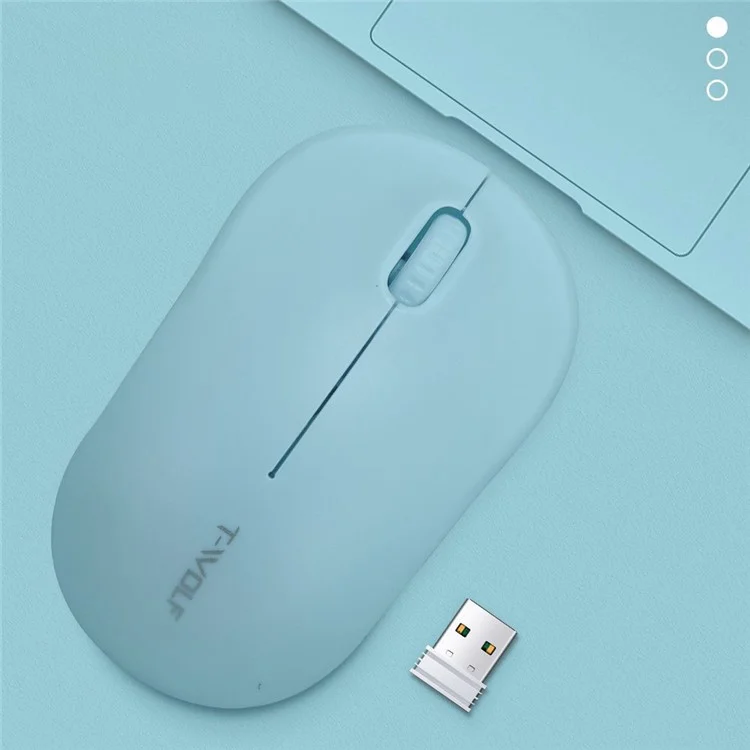 Ratón inalámbrico Q4 2.4G portátil para PC, portátil y ordenador portátil - Azul