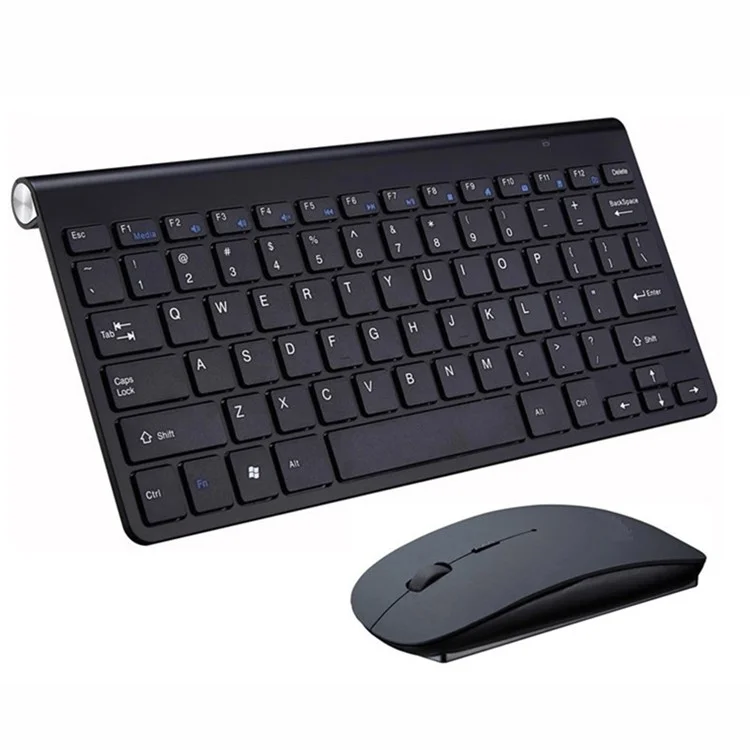 QH-001 2,4g Mine Sans Fil de Souris Keyboard Set - le Noir