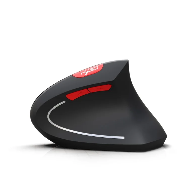 HXSJ T29 Bluetooth-compatible Wireless Vertical Ergonomic Optical Mouse Adjustable DPI Laptop Mice - Black