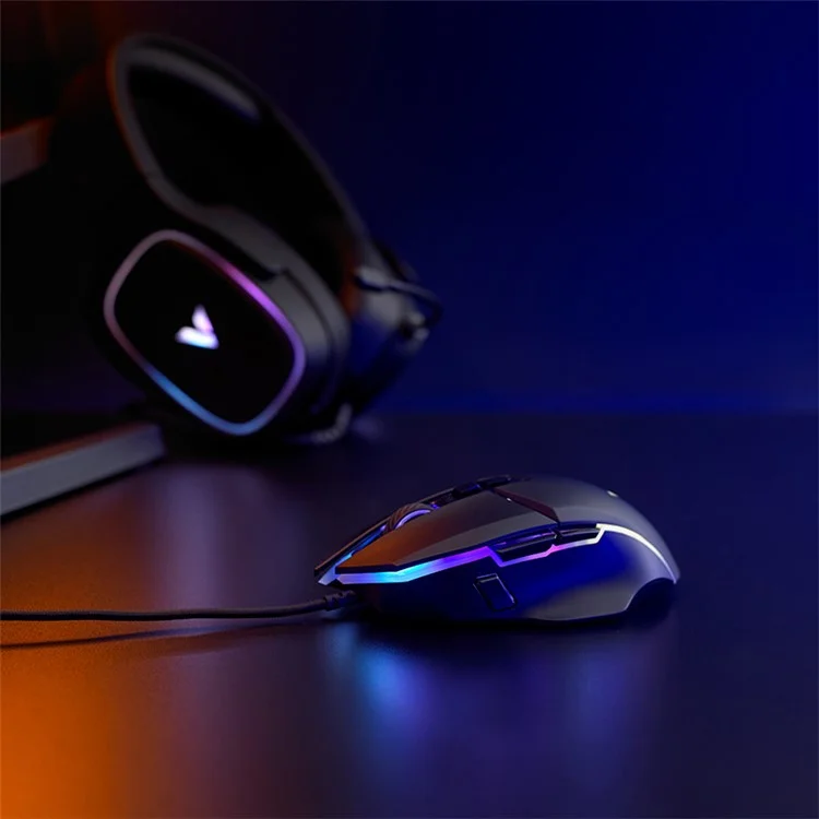 Rapoo V300 Программируемые Игровые Мыши USB -проводные Эргономичные Компьютерные Мыши с Подсветкой RGB Для Ноутбука пк