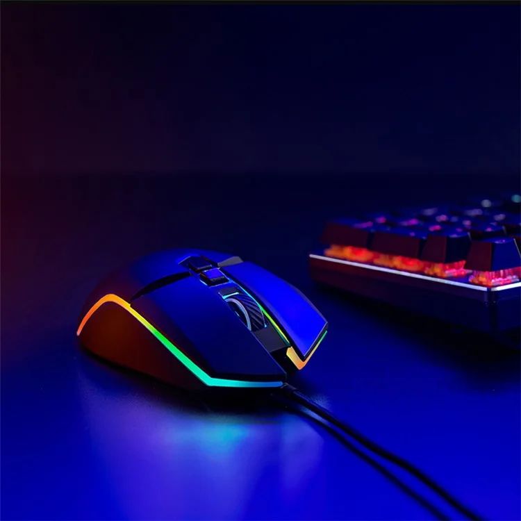 Rapoo V300 Программируемые Игровые Мыши USB -проводные Эргономичные Компьютерные Мыши с Подсветкой RGB Для Ноутбука пк