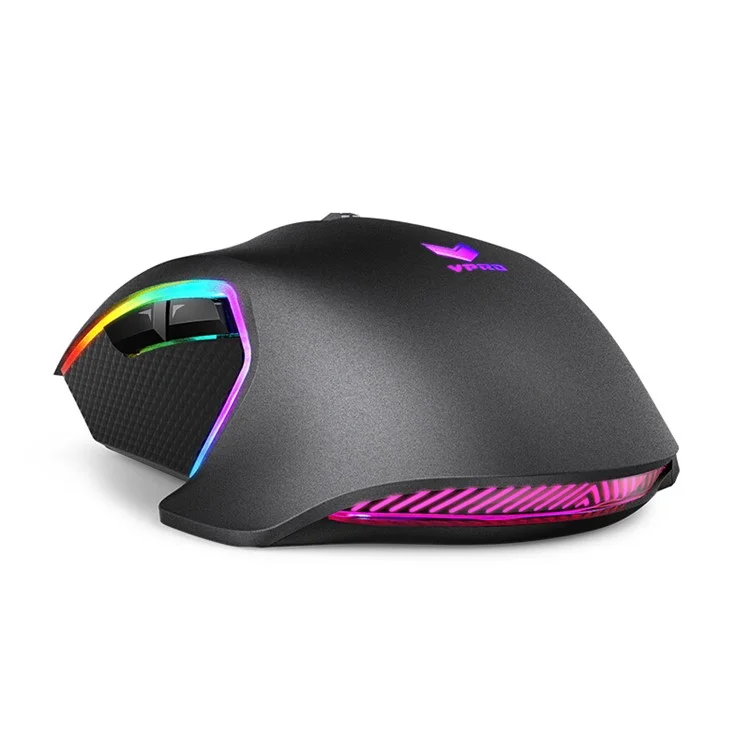 Vapoo V20pro Wired Gaming Mouse 100-8000 DPI Оптический Датчик USB Компьютерная Мышь RGB Wired Mouse Для Дома и Офиса