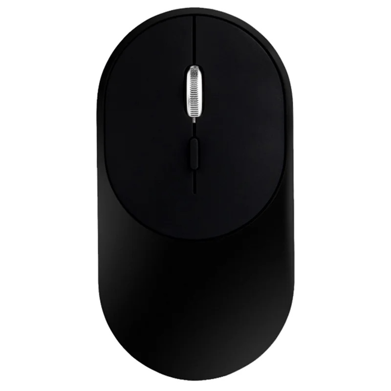 Wireless 2.4G + Bluetooth-compatible Dual Mode Mouse Portable Ergonomic Mute Mice for Laptops PC - Black