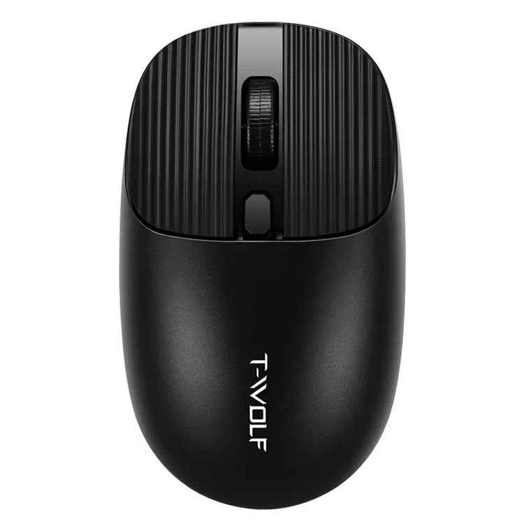T-WOLF X9 Wireless Mouse with Adjustable DPI Levels Computer Mouse USB Mouse - Black