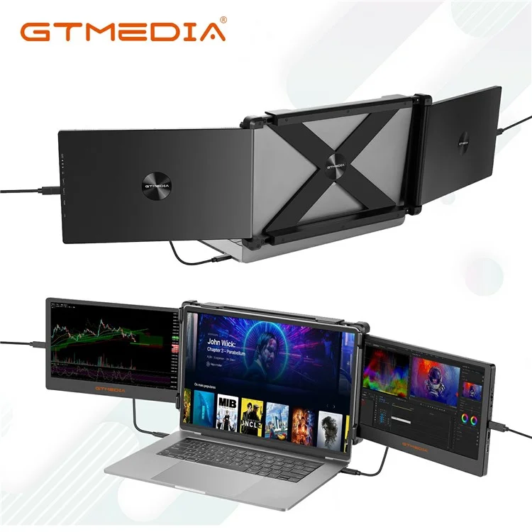 GTMEDIA Mate X 11.6-inch 1080P FHD IPS Dual-Screen Monitor for Laptop Extended Gaming Display Screen
