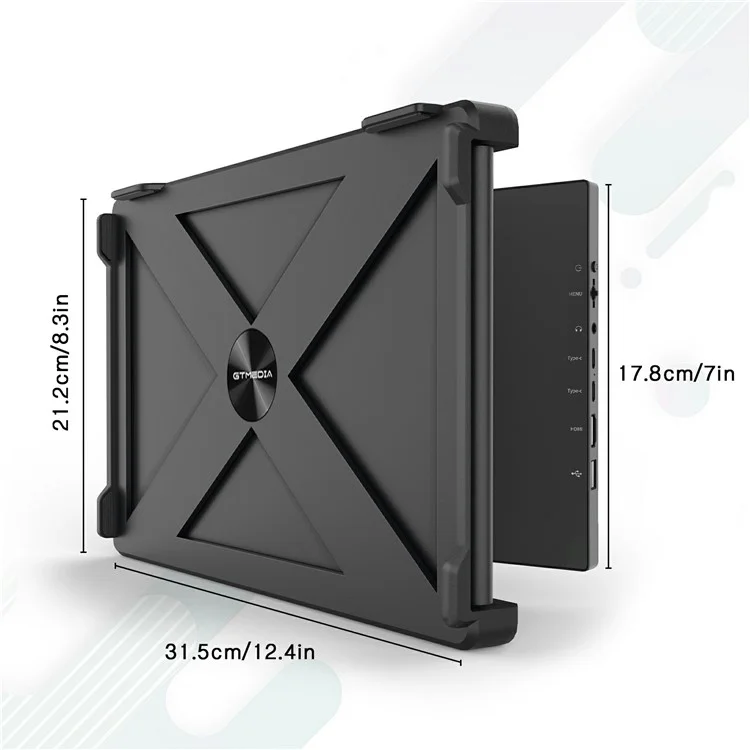 GTMEDIA Mate X 11.6-inch 1080P FHD IPS Dual-Screen Monitor for Laptop Extended Gaming Display Screen
