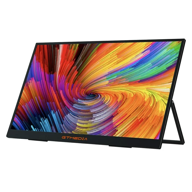 Monitor portatile GTMEDIA Mate 156F da 15,6 pollici, 1080P Full HD, schermo IPS, estensione laptop - Spina US