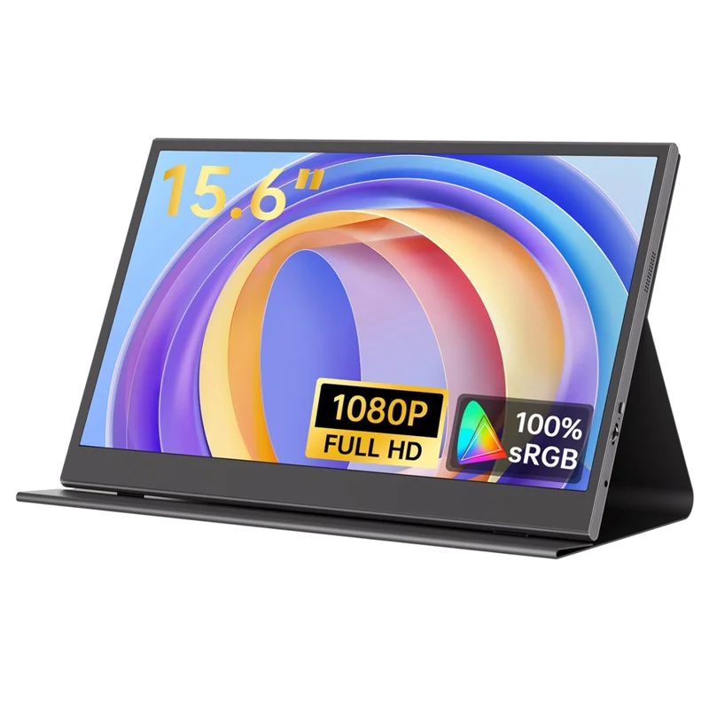 Écran portable M156F04 de 15,6 pouces pour ordinateur, Écran de projection 1920x1080 60Hz Affichage HD Écran d'extension