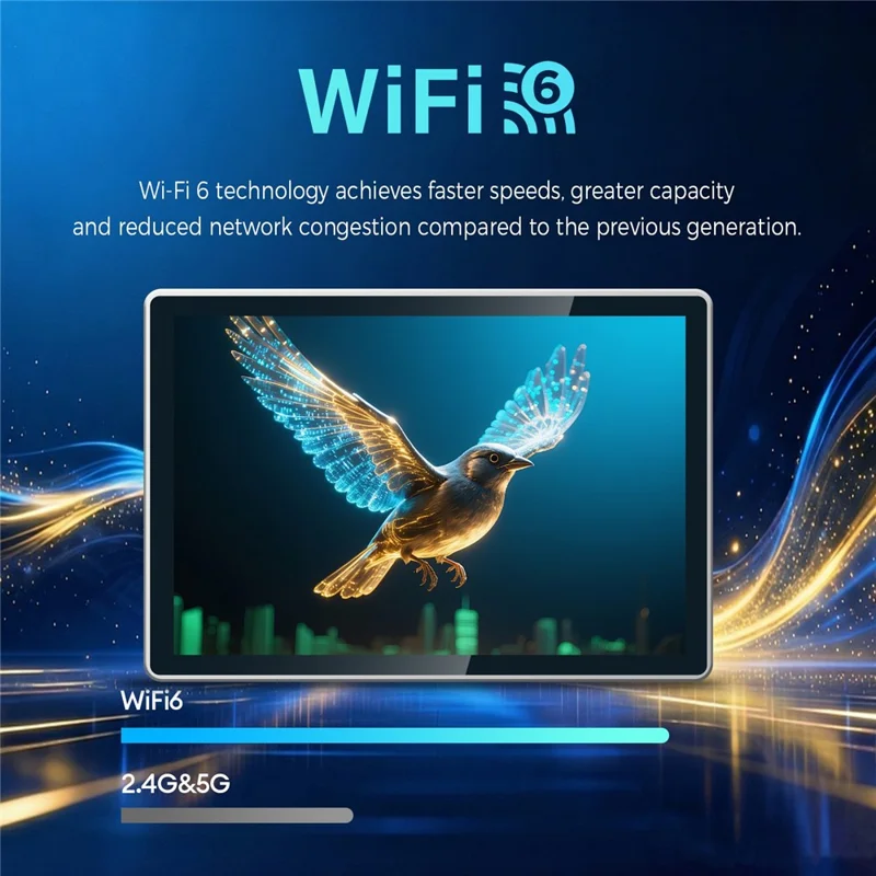EMODERN Z2TV 15.6 inch Android 15.0 2GB+16GB Smart TV 8K Ultra HD WiFi 6 Bluetooth-compatible Touchscreen Monitor - EU Plug