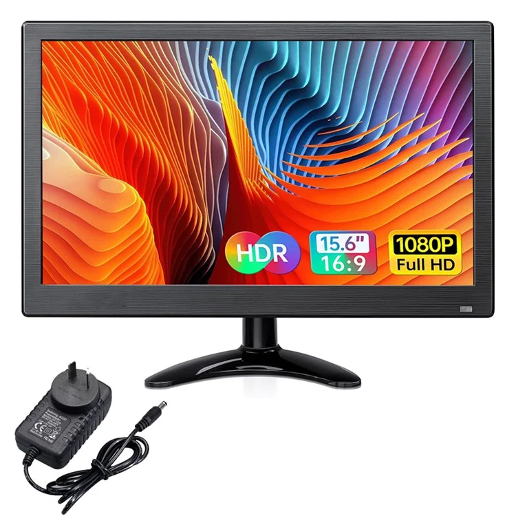 RX-105B 15,6 Polegadas 1920*1080 Monitor de Segurança LED Display Com Controle Remoto - Plugue au