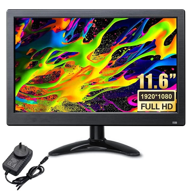 RX-102B 11,6 Polegadas 1920*1080 Monitor de Segurança HD Com Controle Remoto - Plugue au