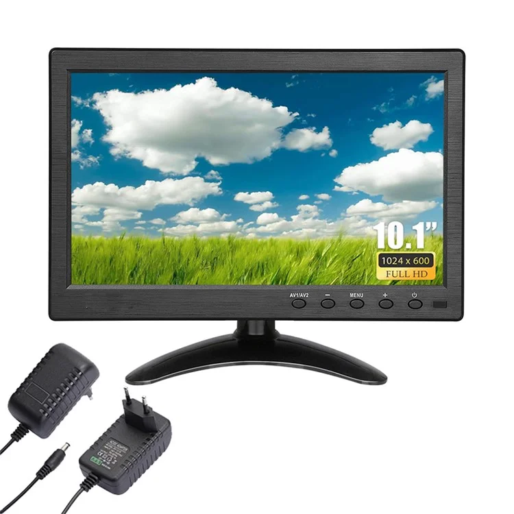 RX-101A 10.1-inch Security Monitor Portable Display with Remote Control - EU Plug
