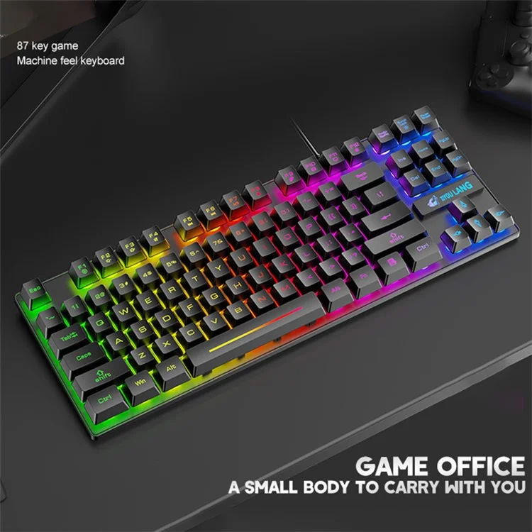 FREE WOLF K16 87-Key Backlight Professional Gaming Keyboard