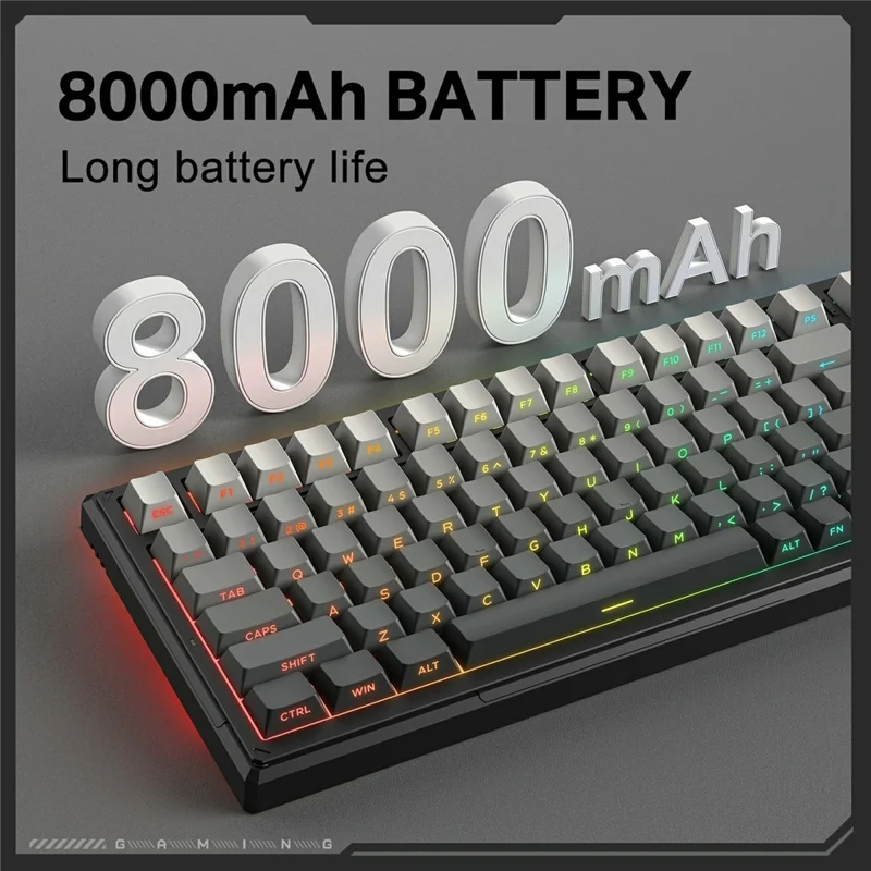 ONIKUMA G83 2,4G Draadloos / Bluetooth-compatibel / Bedraad 3 Modi 82-Toets Mechanisch Toetsenbord Verwisselbare Schakelaars Gamingtoetsenbord