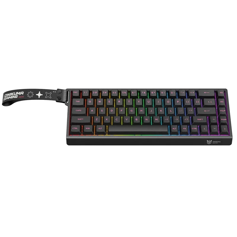 ONIKUMA MT603 68 Keys Mechanical Keyboard Three Modes 2.4GHz Wireless Gaming Keyboard - Black