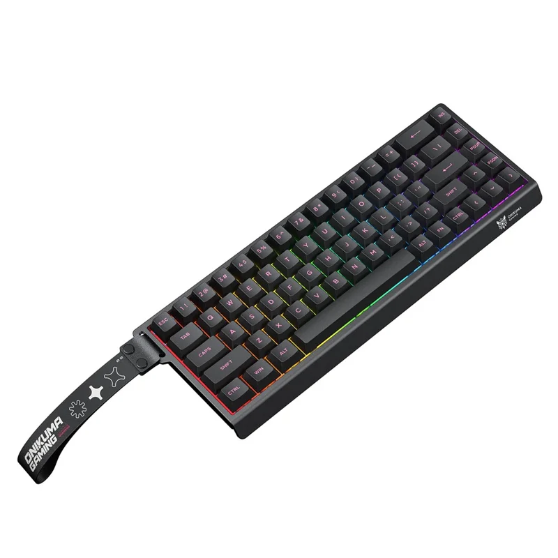 ONIKUMA MT603 68 Keys Mechanical Keyboard Three Modes 2.4GHz Wireless Gaming Keyboard - Black