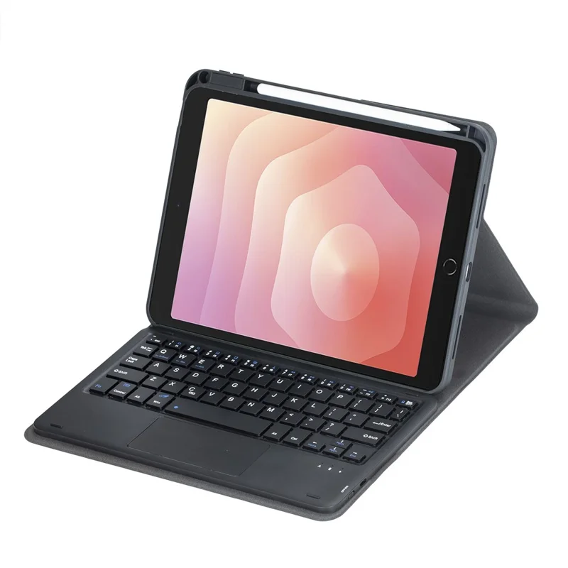 L730B-A Für Samsung	Galaxy Tab S11 X730 Drehbare Tastaturhülle mit Touchpad-Ständer Schutzhülle - Schwarz