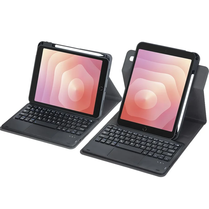 L730B-A Für Samsung	Galaxy Tab S11 X730 Drehbare Tastaturhülle mit Touchpad-Ständer Schutzhülle - Schwarz