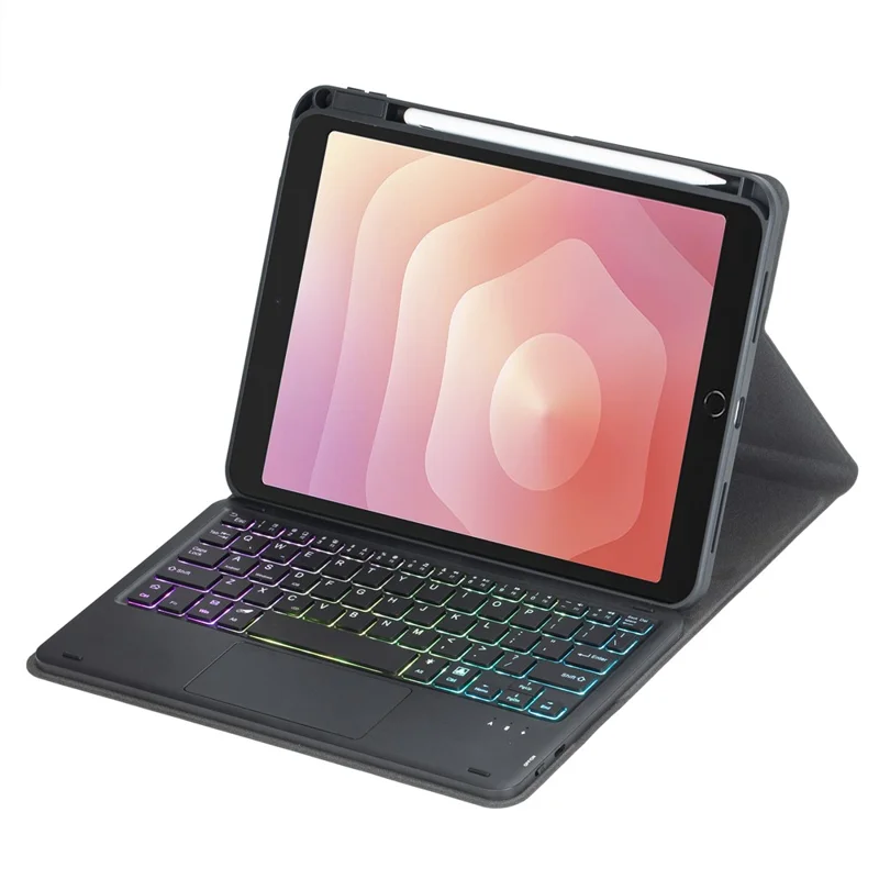L730B-AS For Samsung Galaxy Tab S11 Keyboard Case with Touchpad / Backlit Wireless Detachable Folio Keyboard Cover - Black