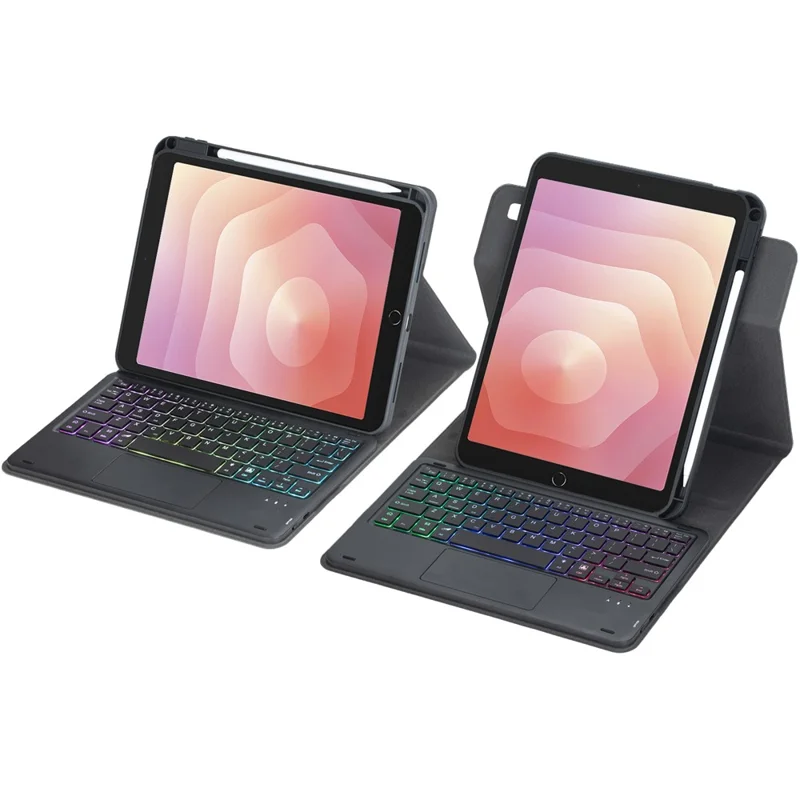 L730B-AS For Samsung Galaxy Tab S11 Keyboard Case with Touchpad / Backlit Wireless Detachable Folio Keyboard Cover - Black