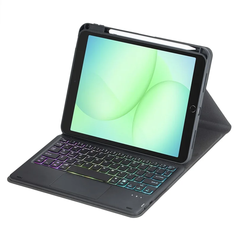 L240B-AS For Samsung Galaxy Tab A11+ / Tab A9+ Keyboard Case with Touchpad / Backlit Wireless Detachable Folio Keyboard Cover - Black