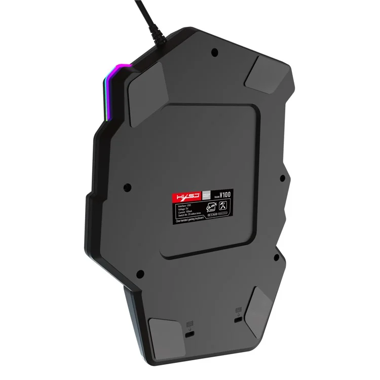 HXSJ P6 Keyboard Mouse Converter + J900 Honeycomb Programmable Gaming Mouse + V100 One Hand Gaming Keyboard