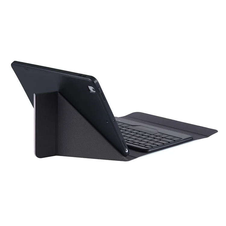 B10 For iPad (2025) / 10.9 (2022) Bluetooth-Compatible Keyboard Tablet Protective Case Stand Cover with Pen Slot - Black