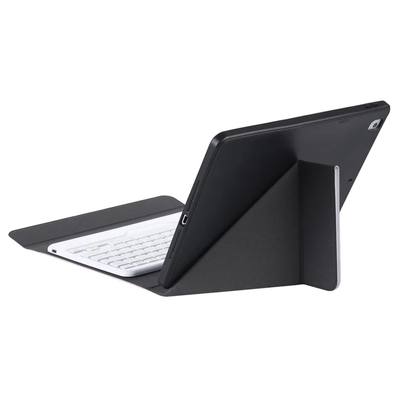 B10S For iPad (2025) / 10.9 (2022) Anti-Scratch Bluetooth-Compatible Keyboard Tablet Case Stand Cover with Pen Slot - Blackish Green