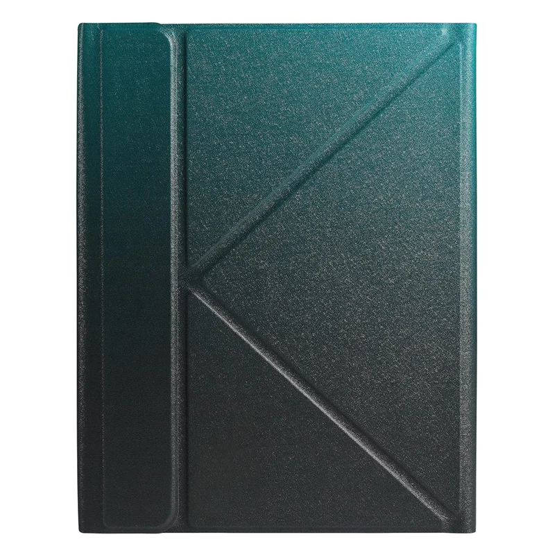 B10S For iPad (2025) / 10.9 (2022) Anti-Scratch Bluetooth-Compatible Keyboard Tablet Case Stand Cover with Pen Slot - Blackish Green